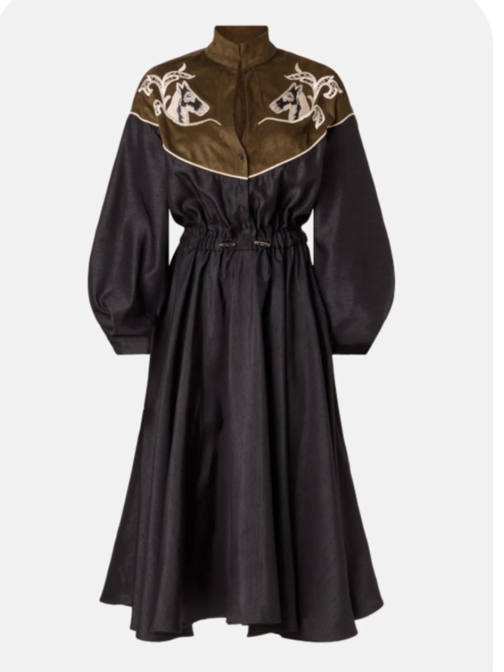 Stella Jean Western Midi Dress Size 12 Eu44